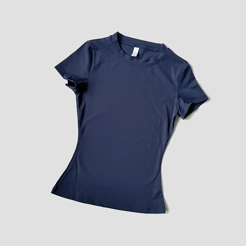 Women Yoga Top Seamless Sport T Shirts Fitness Clothes Short Sleeve Yoga Shirt Gym Top Running Active Wear Quick Pick Grocers